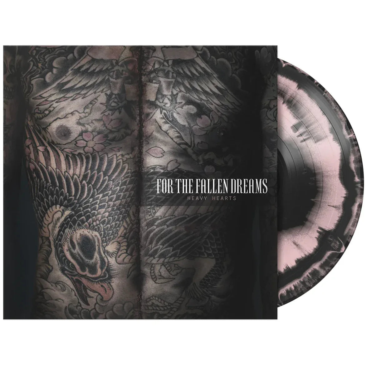 For The Fallen Dreams - Heavy Hearts (Limited Edition, Black & Pink Smush Vinyl) (LP) - Joco Records