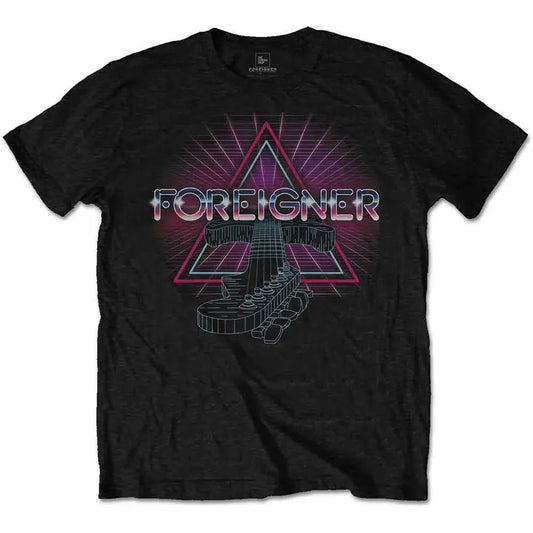 Foreigner - Neon Guitar (T-Shirt) - Joco Records