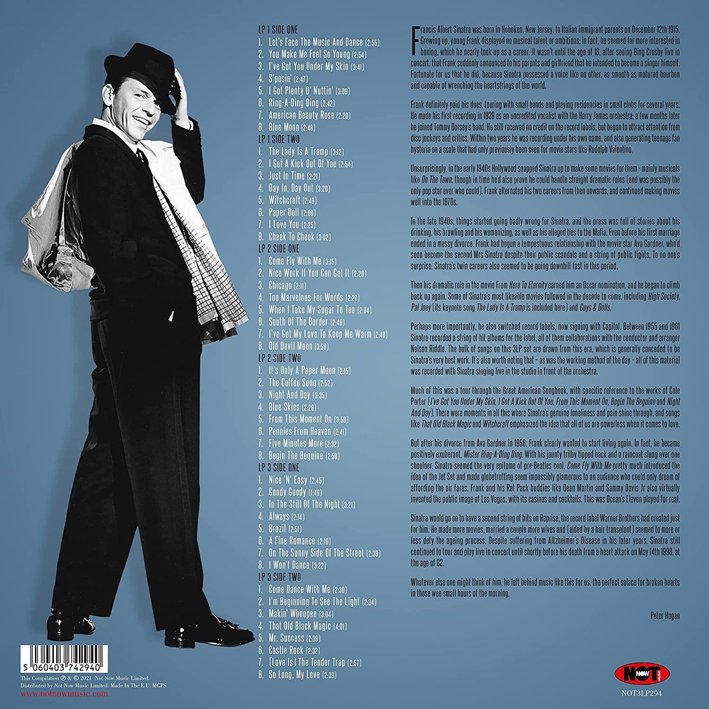 Frank Sinatra - Sinatra Swings (Limited Edition, Electric Blue Vinyl) (3 LP) - Joco Records