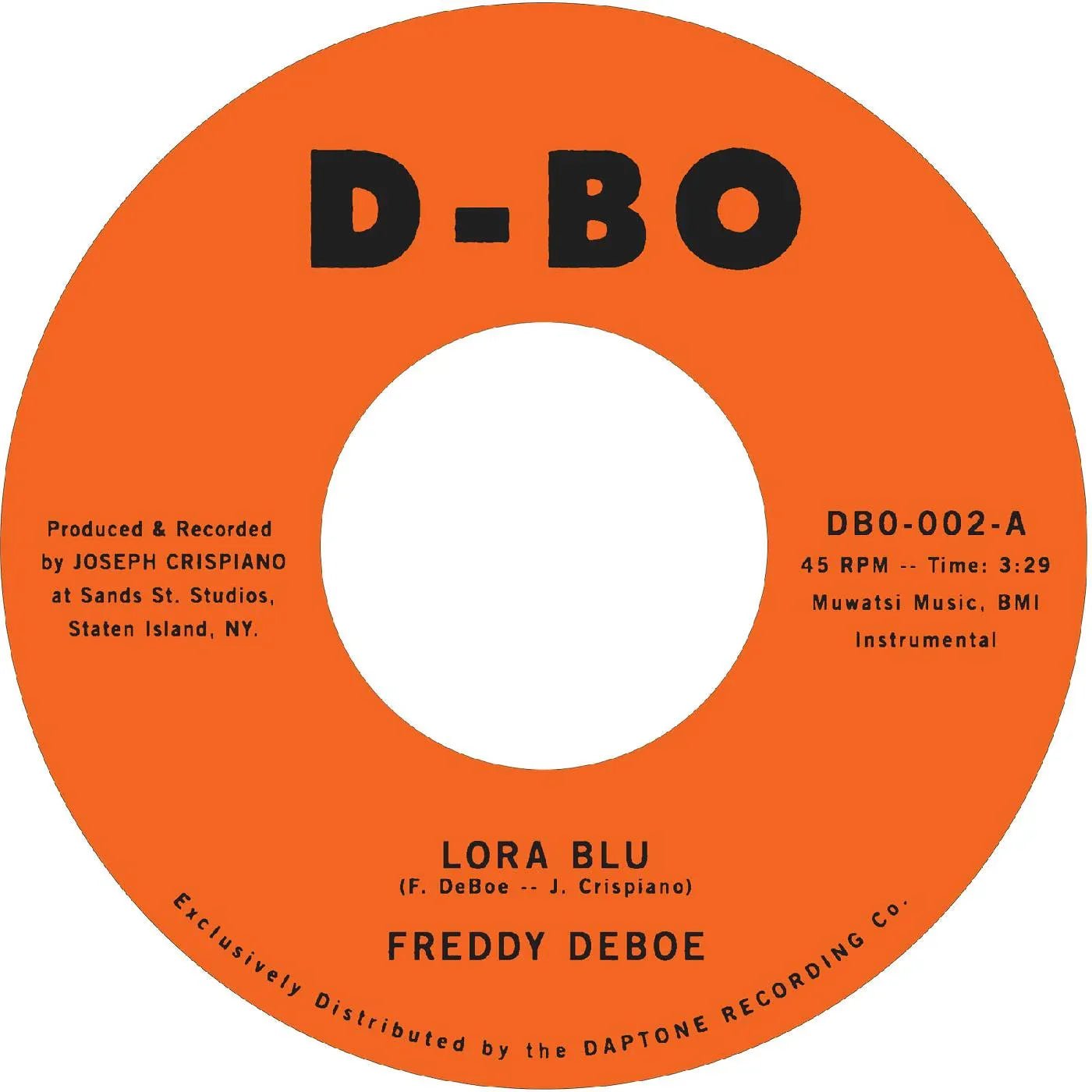 Freddy Deboe - Lora Blu B/W Lost At Sea (Vinyl) - Joco Records