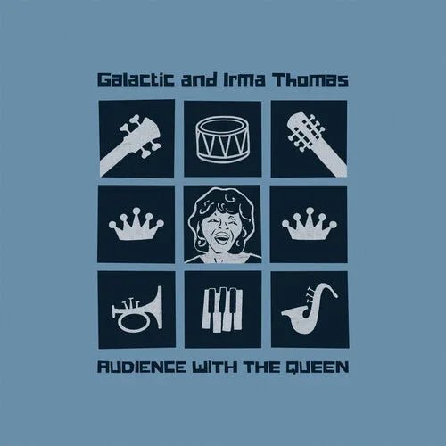 Galactic with Irma Thomas - Audience With The Queen (Indie Exclusive, Sky Blue and Gold Vinyl) (LP) - Joco Records
