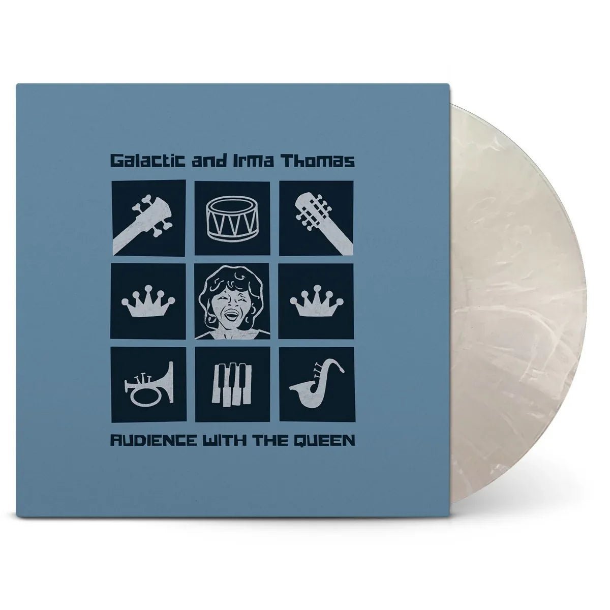 Galactic with Irma Thomas - Audience With The Queen (Limited Edition, Clear & White Smoke Vinyl) (LP) - Joco Records