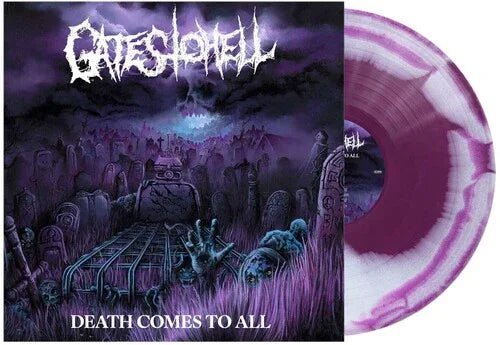 Gates to Hell - Death Comes to All (Limited Edition, Purple & White Swirl Vinyl) (LP) - Joco Records