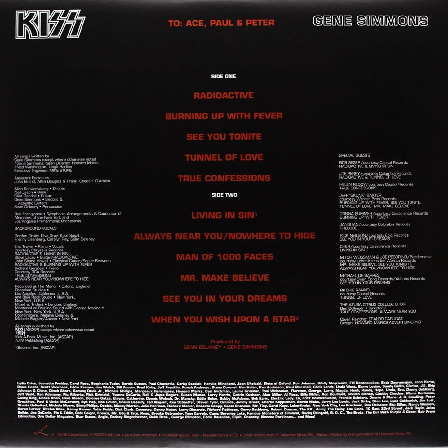 Gene Simmons - Gene Simmons (Limited Edition, Picture Disc) (LP) - Joco Records