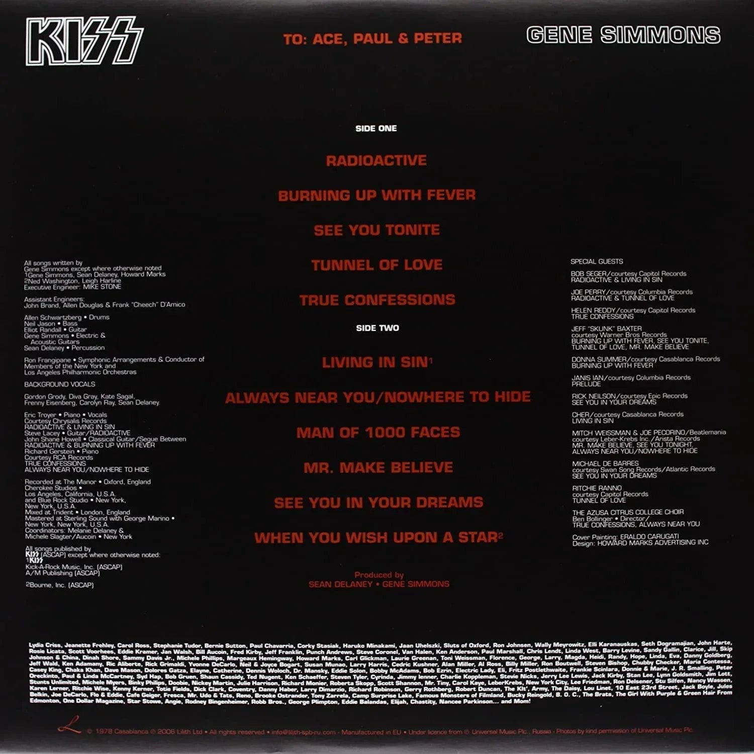 Gene Simmons - Gene Simmons (Limited Edition, Picture Disc) (LP) - Joco Records