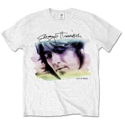 George Harrison - Water Colour Portrait (T-Shirt) - Joco Records