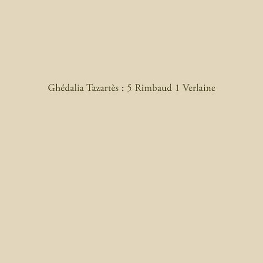 Ghedalia Tazartes - 5 Rimbaud 1 Verlaine (10 - Inch Vinyl) - Joco Records