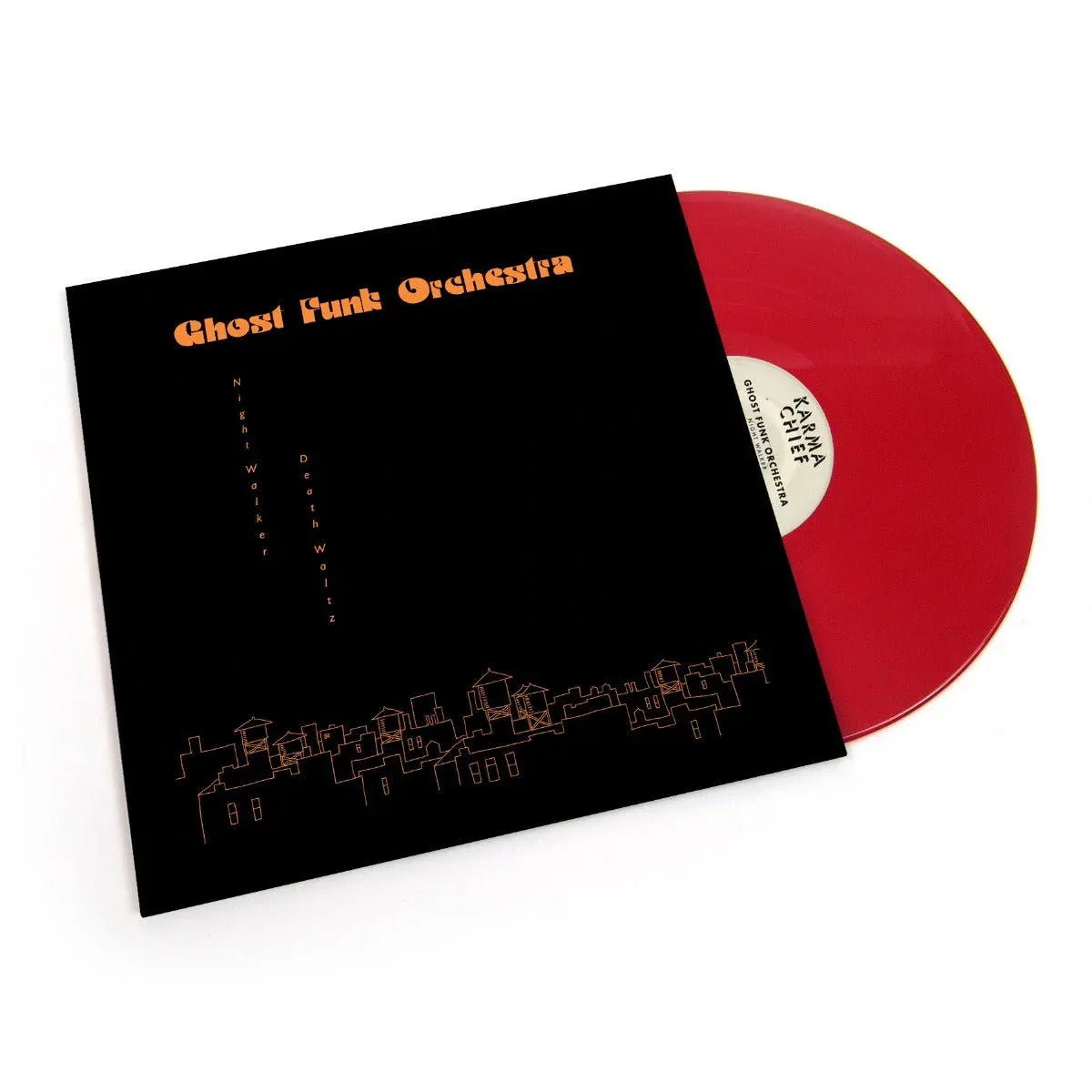 Ghost Funk Orchestra - Night Walker / Death Waltz (Indie Exclusive, Opaque Red Vinyl) (LP) - Joco Records