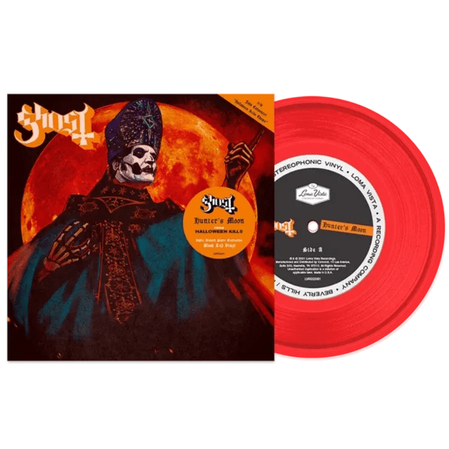 Ghost - Hunter's Moon (Indie Exclusive Red Vinyl) (7" Single) - Joco Records