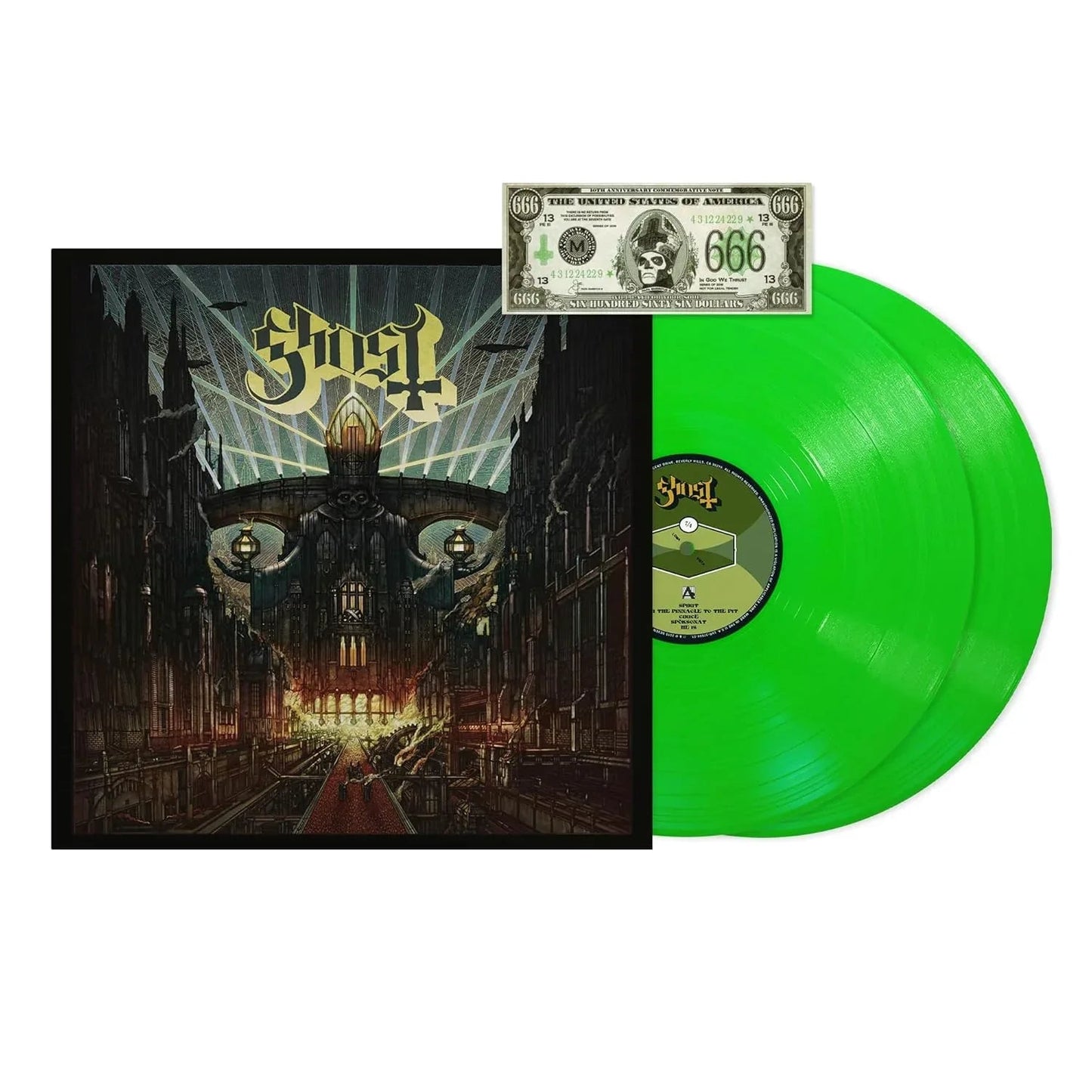 Ghost - Meliora Deluxe (10th Anniversary) (Limited Edition, Neon Green Vinyl) (2 LP) - Joco Records