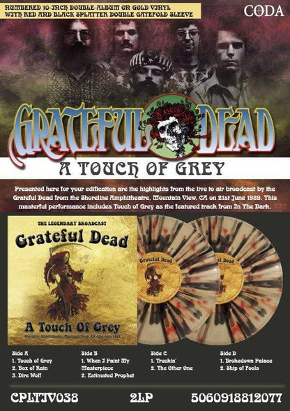 Grateful Dead - A Touch Of Grey (Limited Edition, 10-inch, Red & Black Splatter Vinyl) (2 LP) - Joco Records