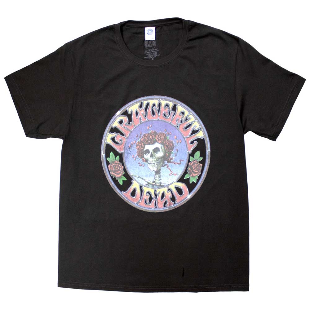 Grateful Dead - Bertha Circle Vintage Wash (Very Dark Charcoal Color) (T-Shirt) - Joco Records