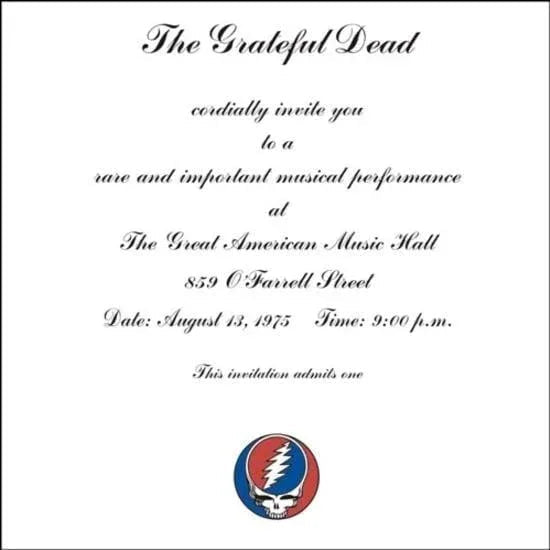 Grateful Dead - One From The Vault: Live At The Great American Music Hall, San Francisco 8/13/75 (3 LP) - Joco Records