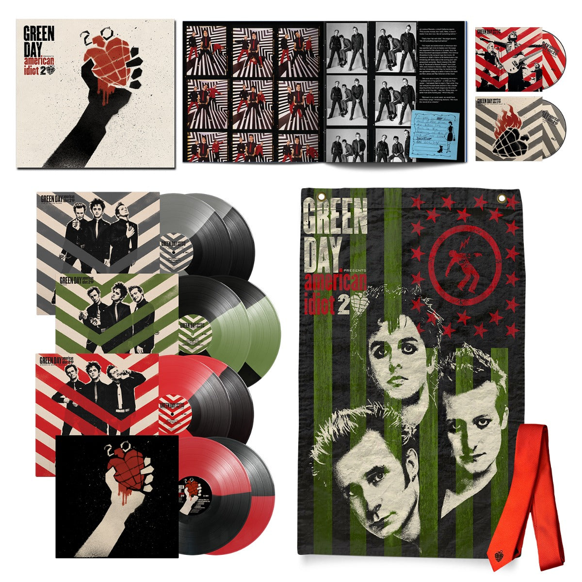 Green Day - American Idiot: 20th Anniversary Edition (Limited Deluxe Edition, Box Set) (8 LP, 2 Blu-Ray))