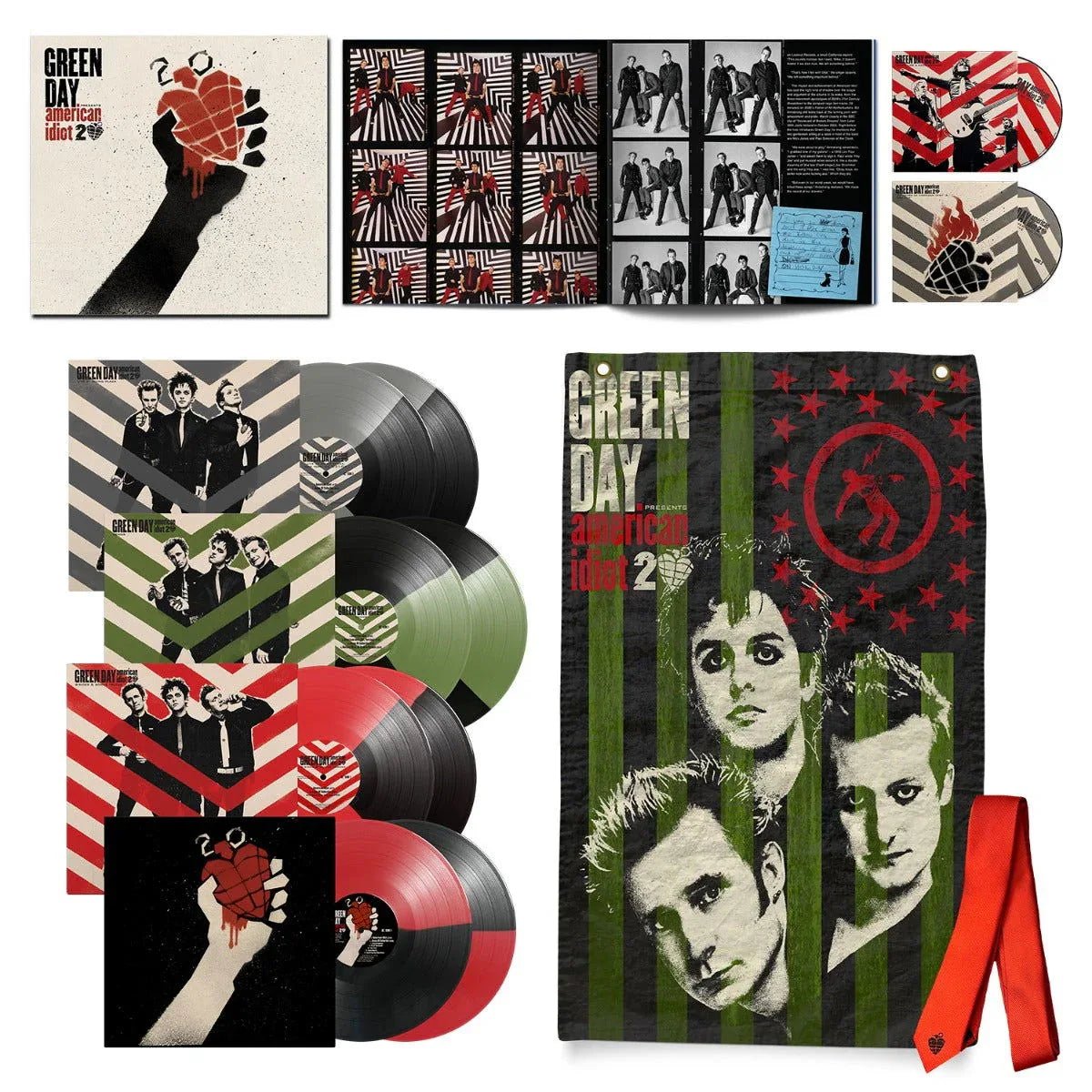 Green Day - American Idiot: 20th Anniversary Edition (Limited Deluxe Edition, Box Set) (8 LP, 2 Blu-Ray)) - Joco Records