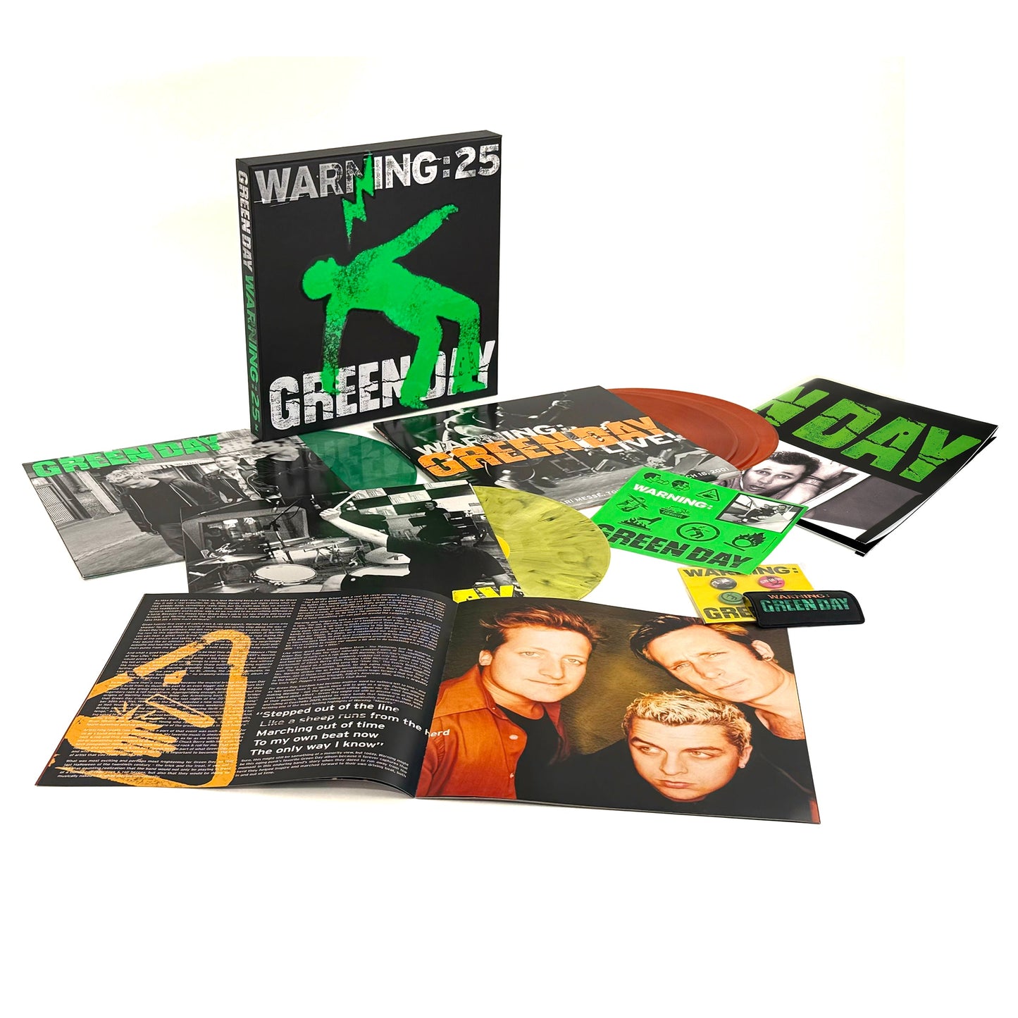 Green Day - Warning (25th Anniversary Deluxe Edition) (Vinyl Box - Green/Yellow/Orange Vinyl) (3 LP)