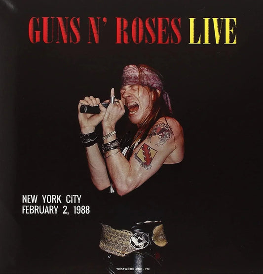 Guns N' Roses - Live In New York City / February 2 1988 (Red Vinyl) (LP) - Joco Records