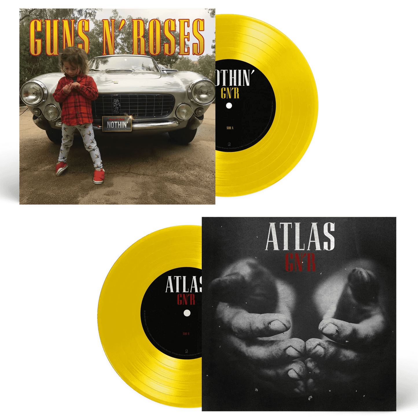 Guns N' Roses - Nothin' / Atlas (Canary Yellow 7" Single) (Vinyl) - Joco Records
