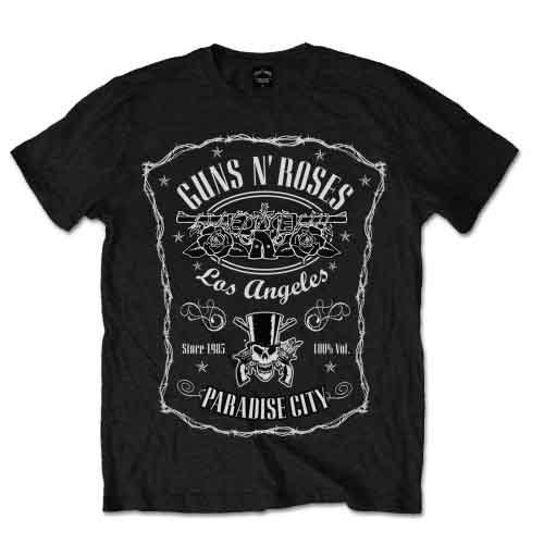 Guns N' Roses - Paradise City Label (T-Shirt) - Joco Records