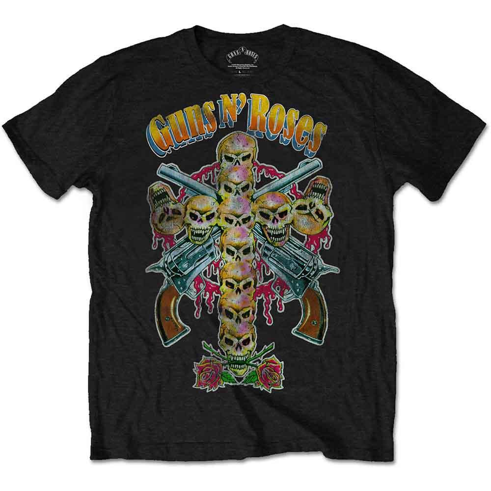 Guns N' Roses - Skull Cross 80s (T-Shirt) - Joco Records