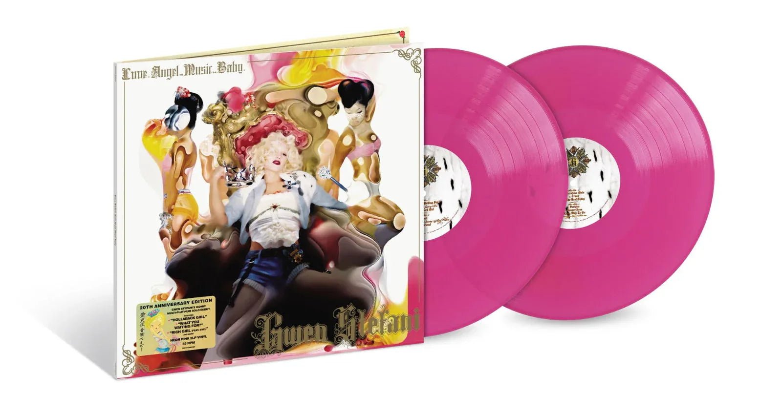 Gwen Stefani - Love, Angel, Music, Baby: 20th Anniversary (Limited Edition, Neon Vinyl, Pink Vinyl) (2 LP) - Joco Records