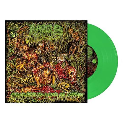 Haggus - 3 Cadavers, 2 Corpses And A Carcass (Limited Edition, Neon Green, 7-Inch Vinyl EP) - Joco Records