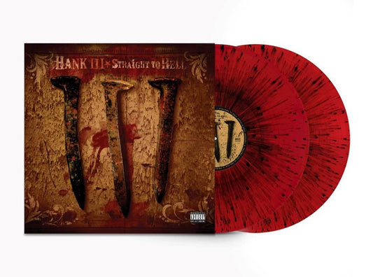 Hank III - Straight To Hell (Limited Edition, Blood Splatter Red Vinyl) (2 LP) - Joco Records