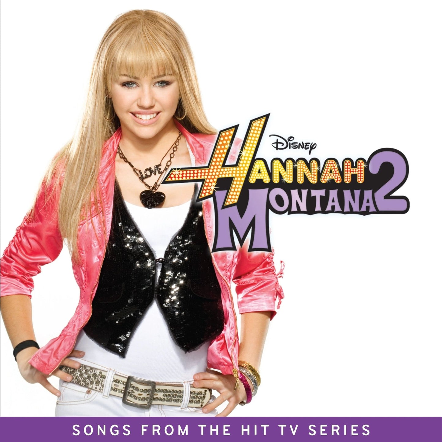 Hannah Montana - Hannah Montana 2 (Original Soundtrack) (Split Black/White Splatter Vinyl) - Joco Records