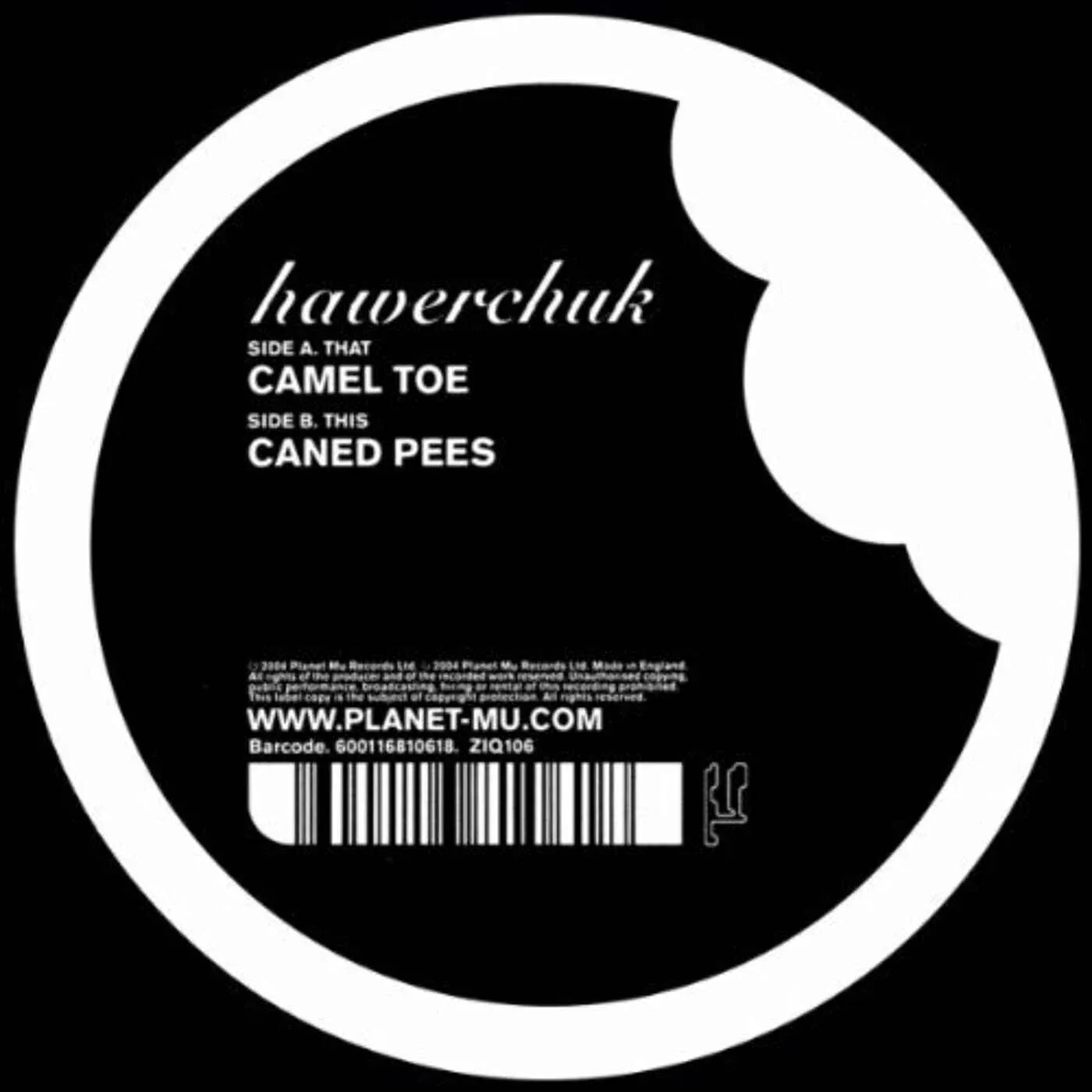 Hawerchuk - Camel Toe (12-Inch Vinyl Single) (12-Inch Vinyl) - Joco Records