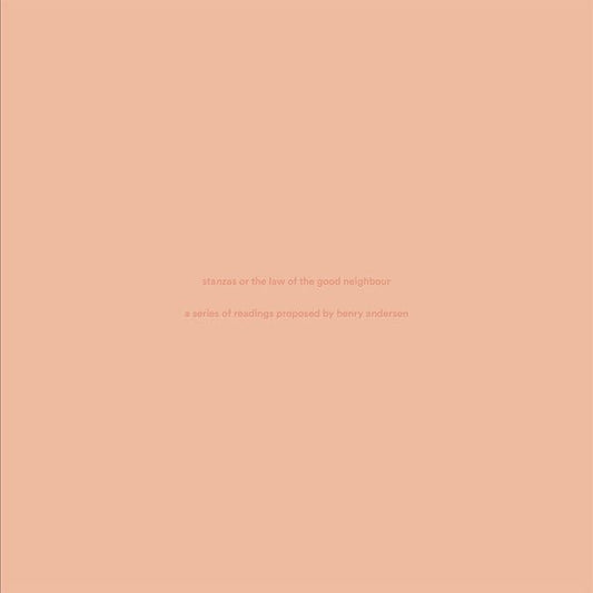 Henry Andersen - Stanzas Or The Law Of The Good Neighbour (LP) - Joco Records