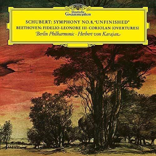 Herbert Von Karajan/Berliner Philharmoniker - Schubert: Symphony No.8; Beethoven: Overtures (LP)