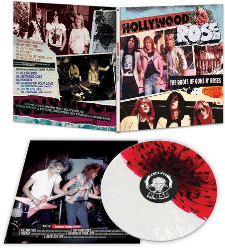 Hollywood Rose - The Roots Of Guns N' Roses (Limited Edition, Remixes, Red & White Splatter, Vinyl) (LP) - Joco Records