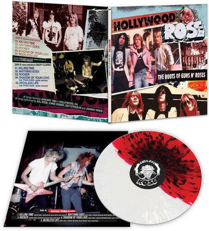 Hollywood Rose - The Roots Of Guns N' Roses (Limited Edition, Remixes, Red & White Splatter, Vinyl) (LP) - Joco Records