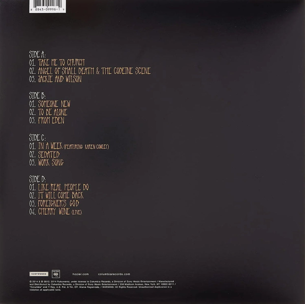 Hozier - Hozier (Gatefold) (2 LP) - Joco Records
