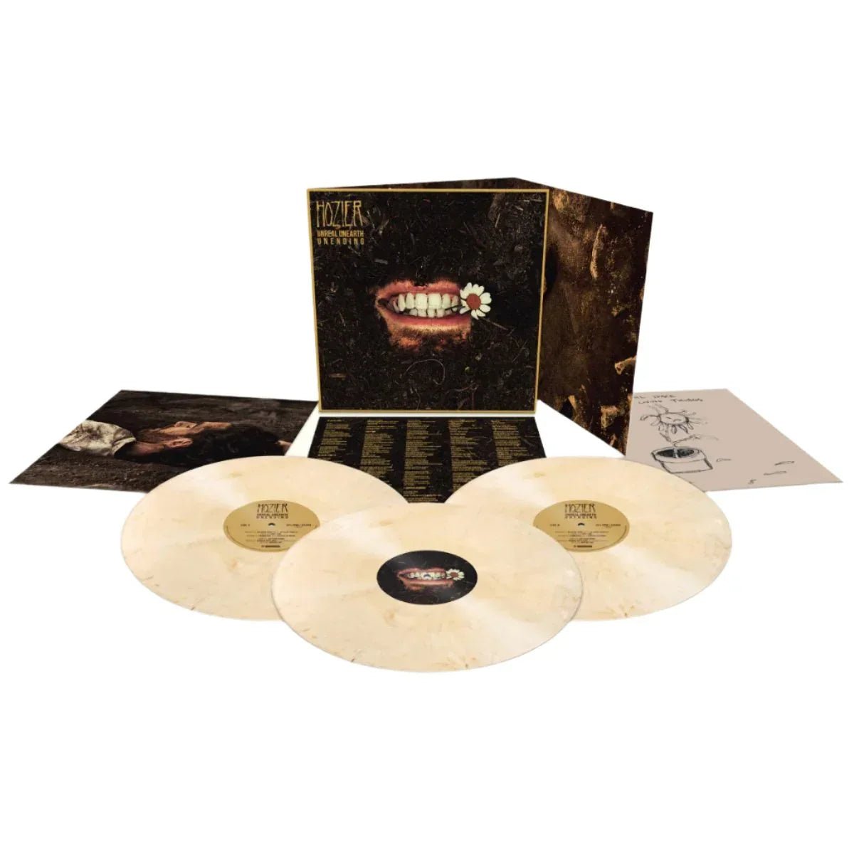 Hozier - Unreal Unearth Unending (Deluxe Edition, Tooth White Vinyl) (3 LP) - Joco Records