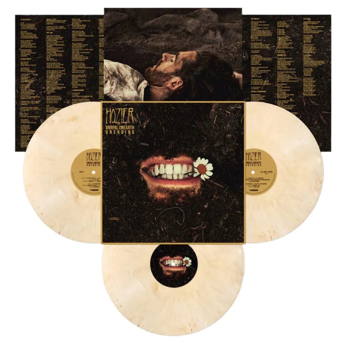 Hozier - Unreal Unearth Unending (Deluxe Edition, Tooth White Vinyl) (3 LP) - Joco Records