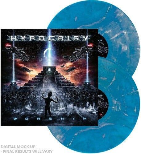 Hypocrisy - Worship (Blue & White Marble Vinyl) (Indie Exclusive, Blue Vinyl, White Vinyl, Gatefold LP Jacket) (2 LP) - Joco Records