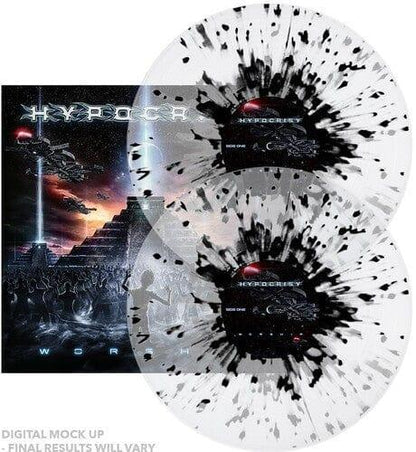 Hypocrisy - Worship (Clear with Black Splatter Vinyl) (Indie Exclusive, Color Vinyl, Clear Vinyl, Black, Gatefold LP Jacket) (2 LP) - Joco Records