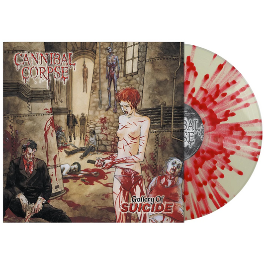Cannibal Corpse - Gallery Of Suicide (Red & White Splatter Vinyl) (LP) - Joco Records