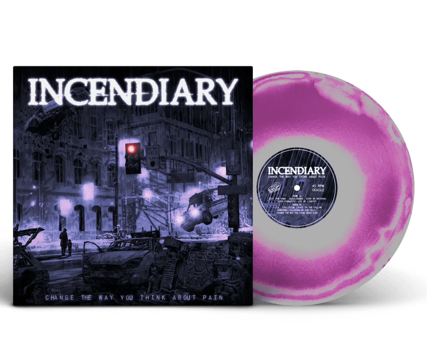 Incendiary - Change The Way You Think About Pain (Indie Exclusive, Gray & Violet Vinyl) (LP) - Joco Records