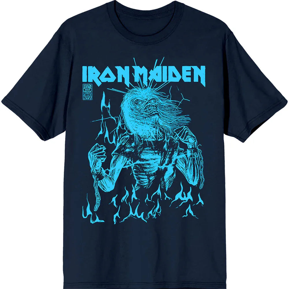 Iron Maiden - 50 Life After Death Flames Blue Blue