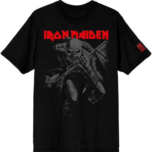 Iron Maiden - 50 Trooper Crop Grey Black