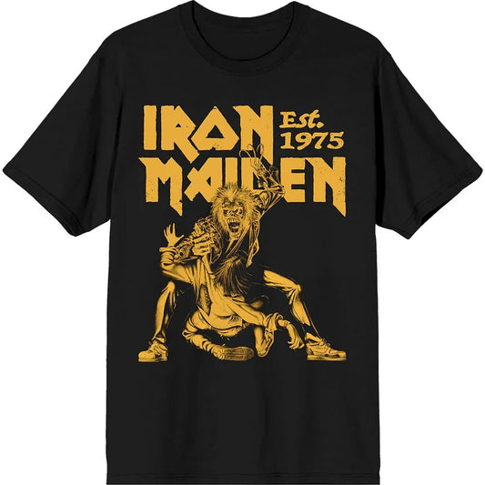 Iron Maiden - Est. 1975 Claw Yellow Graphic (T-Shirt) - Joco Records