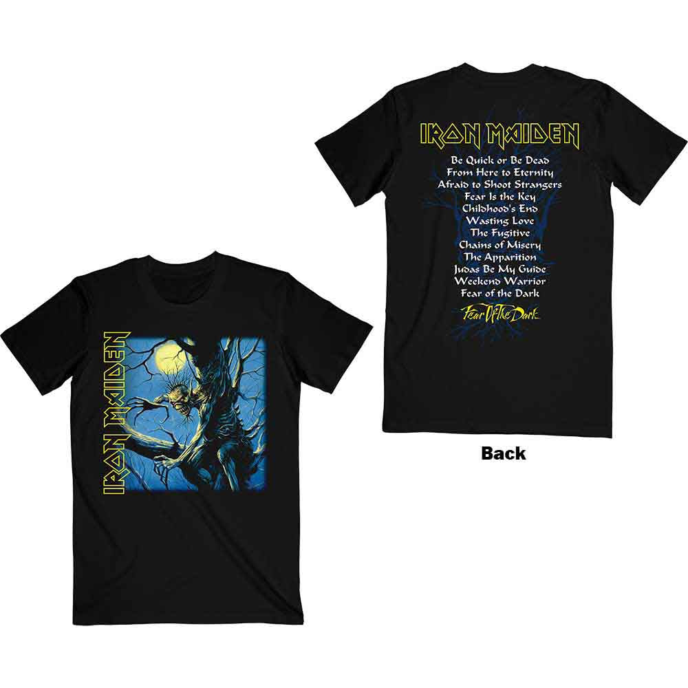 Iron Maiden - Fear of the Dark Album Tracklisting (T-Shirt)