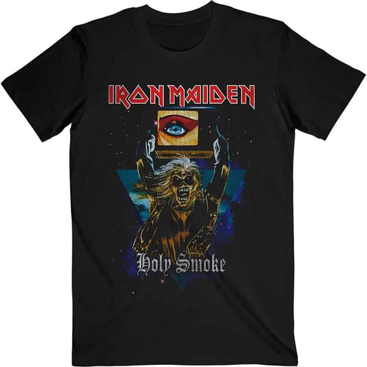 Iron Maiden - Holy Smoke Space Triangle (T-Shirt) - Joco Records