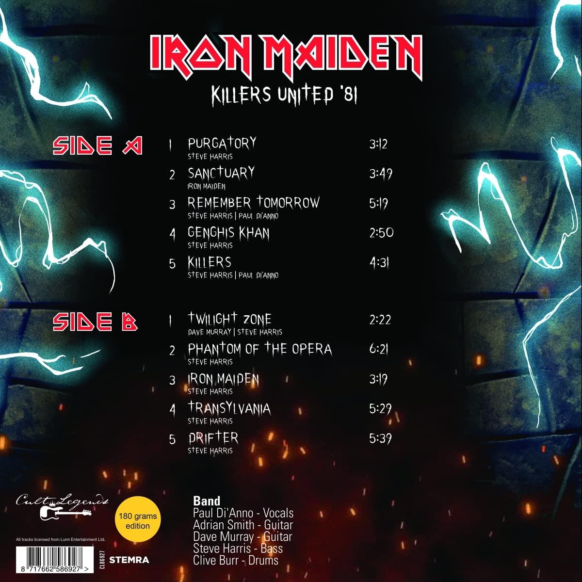 Iron Maiden - Killers United '81 (Broadcast Import, 180 Gram) (LP) - Joco Records