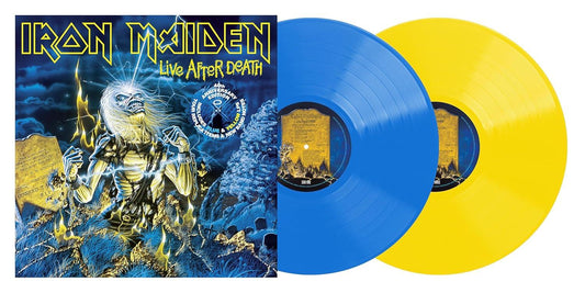 Iron Maiden - Live After Death: 40th Anniversary Edition (Limited Collector's Edition, Blue & Yellow Vinyl) (2 LP) - Joco Records