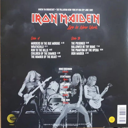 Iron Maiden - Live In New York: Palladium June 29th, 1982 (Limited Edition Import, Yellow Vinyl) (LP) - Joco Records