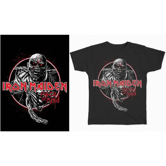 Iron Maiden - Piece of Mind Circle (T-Shirt) - Joco Records