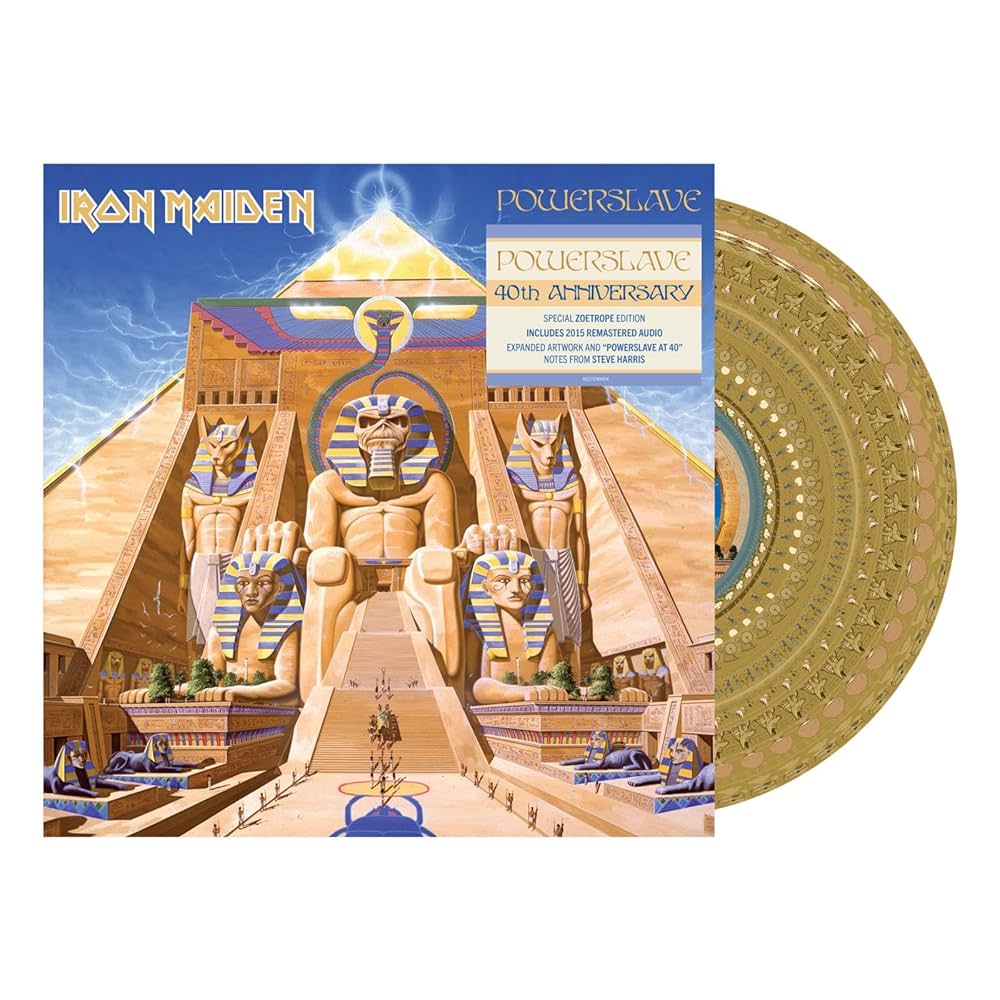 Iron Maiden - Powerslave (40th Anniversary Edition) (Limited Edition, Zoetrope Picture Disc Vinyl) (LP) - Joco Records